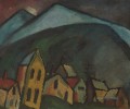berglandschaft mit h usern 1912 Alexej von Jawlensky Expressionismus